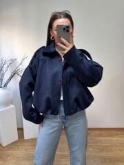 MARKA MODEL SÜET BOMBER CEKET LACİVERT