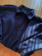 MARKA MODEL SÜET BOMBER CEKET LACİVERT