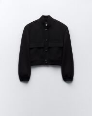 MARKA MODEL BOMBER CEKET SİYAH