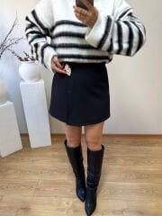 ZARA MODEL ŞORT ETEK SİYAH