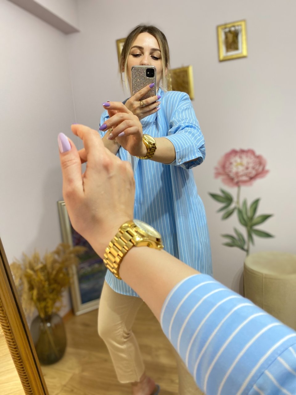 BOYFRİEND ÇİZGİLİ GÖMLEK