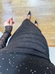 DRAPELİ KENDİNDEN SİMLİ TÜL ELBİSE SİYAH