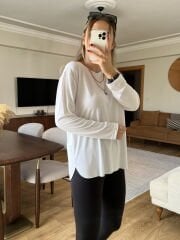 OYSHO MODAL KUMAŞ BASİC PENYE BEYAZ