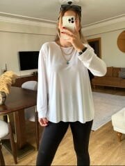 OYSHO MODAL KUMAŞ BASİC PENYE BEYAZ