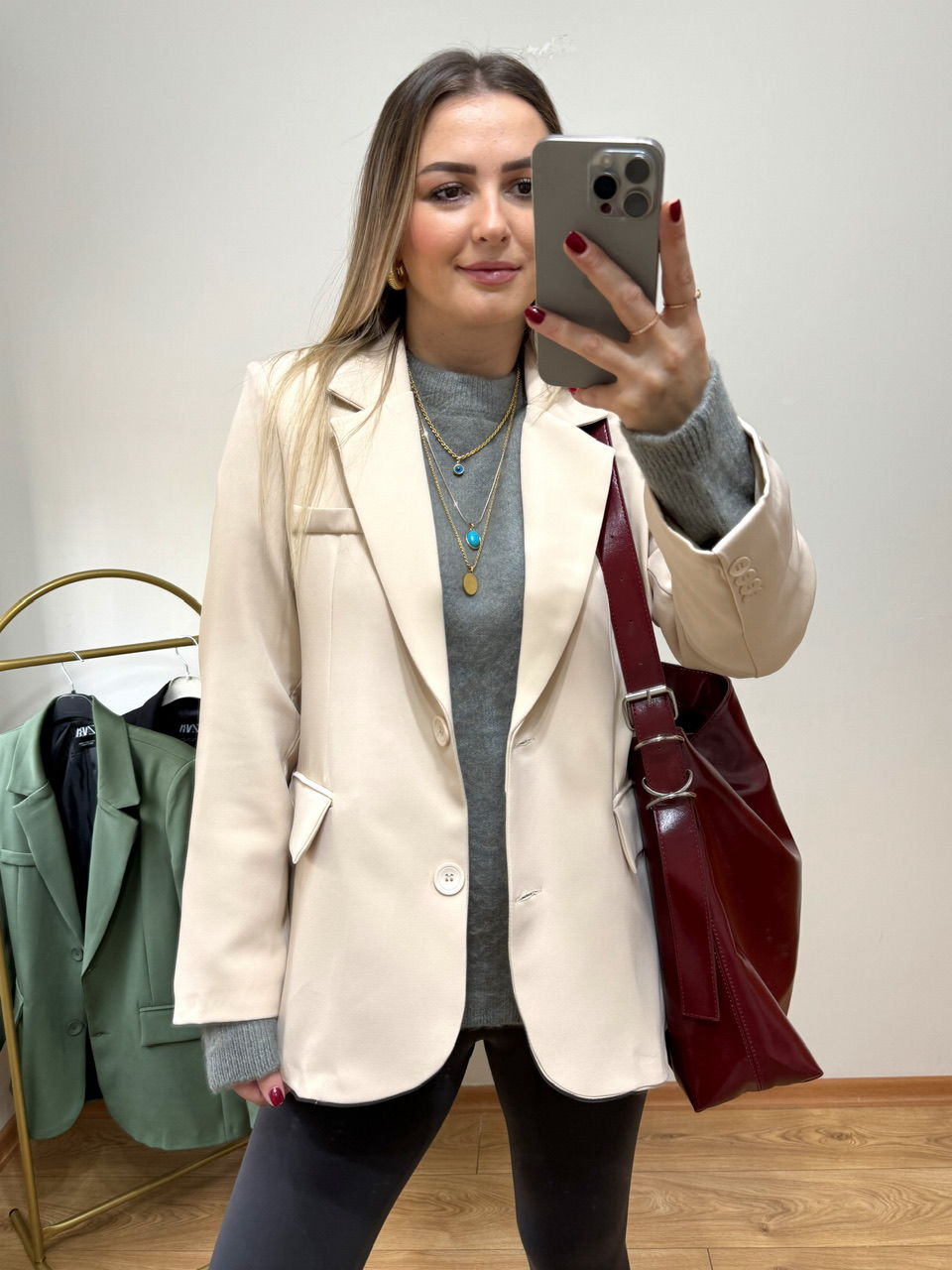ORJİNAL MARKA BLAZER CEKET BEJ