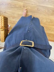 KENDİNDEN KEMERLİ TENSEL KUMAŞ GÖMLEK ELBİSE LACİVERT