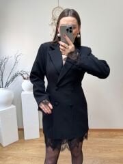 DANTEL DETAYLI BLAZER CEKET ELBİSE