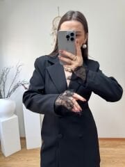 DANTEL DETAYLI BLAZER CEKET ELBİSE