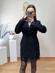 DANTEL DETAYLI BLAZER CEKET ELBİSE