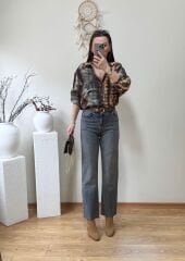 KENDİNDEN KEMERLİ ULTRA YÜKSEK BEL BOYFİT JEAN