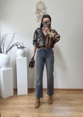 KENDİNDEN KEMERLİ ULTRA YÜKSEK BEL BOYFİT JEAN