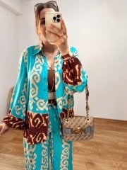 ORJİNAL MARKA MODEL VİSKON KUMAŞ KOLLARI LASTİKLİ GÖMLEK TAKIM