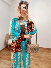 ORJİNAL MARKA MODEL VİSKON KUMAŞ KOLLARI LASTİKLİ GÖMLEK TAKIM