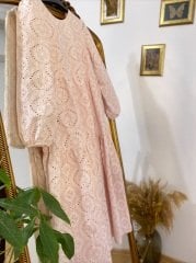 PEMBE FİSTO ELBİSE