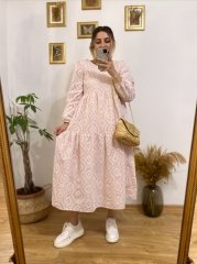 PEMBE FİSTO ELBİSE
