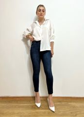 ORJ MARKA LACİVERT YIKAMALI SKINNY JEAN
