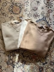 NUDE KAHVE OVERSİZE İÇİ İNCE ŞARDONLU YUMUŞAK KUMAŞ BASİC SWEAT