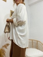 BEYAZ OVERSİZE  GÖMLEK