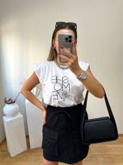 GENİŞ KESİM PAMUKLU TİŞÖRT