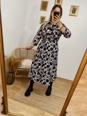 ZARA MODEL KUŞAKLI POPLİN GÖMLEK ELBİSE