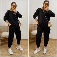 SİYAH ŞALVAR MODEL İKİ İPLİK TAKIM