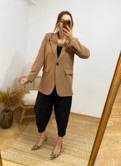 SÜTLÜ KAHVE BOYFRİEND BLAZER CEKET