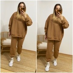 PAMUKLU VİNTAGE TAKIM TABA RENK