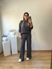 OYSHO EKSTRA YUMUŞAK YÜKSEK BEL TAKIM GRİ