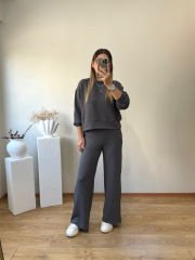 OYSHO EKSTRA YUMUŞAK YÜKSEK BEL TAKIM GRİ