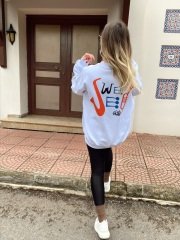 SIRTI DESENLİ BEYAZ SWEAT
