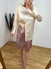 PUL PAYET RENKLİ İÇİ ASTARLI ETEK