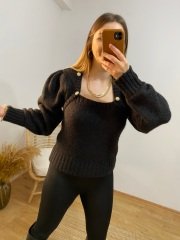 GOLD DÜĞME DETAYLI ORJ MARKA KAZAK