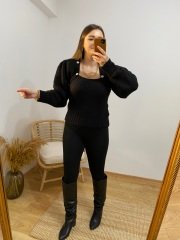 GOLD DÜĞME DETAYLI ORJ MARKA KAZAK