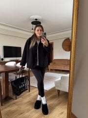 BUKLET KUMAŞ İÇİ ASTARLI CEKET SİYAH