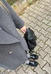 OVERSİZE GRİ İÇİ ASTARLI KAŞE CEKET