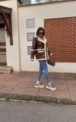 ORJİNAL MODEL İÇİ KÜRKLÜ  ACI KAHVE DERİ CEKET