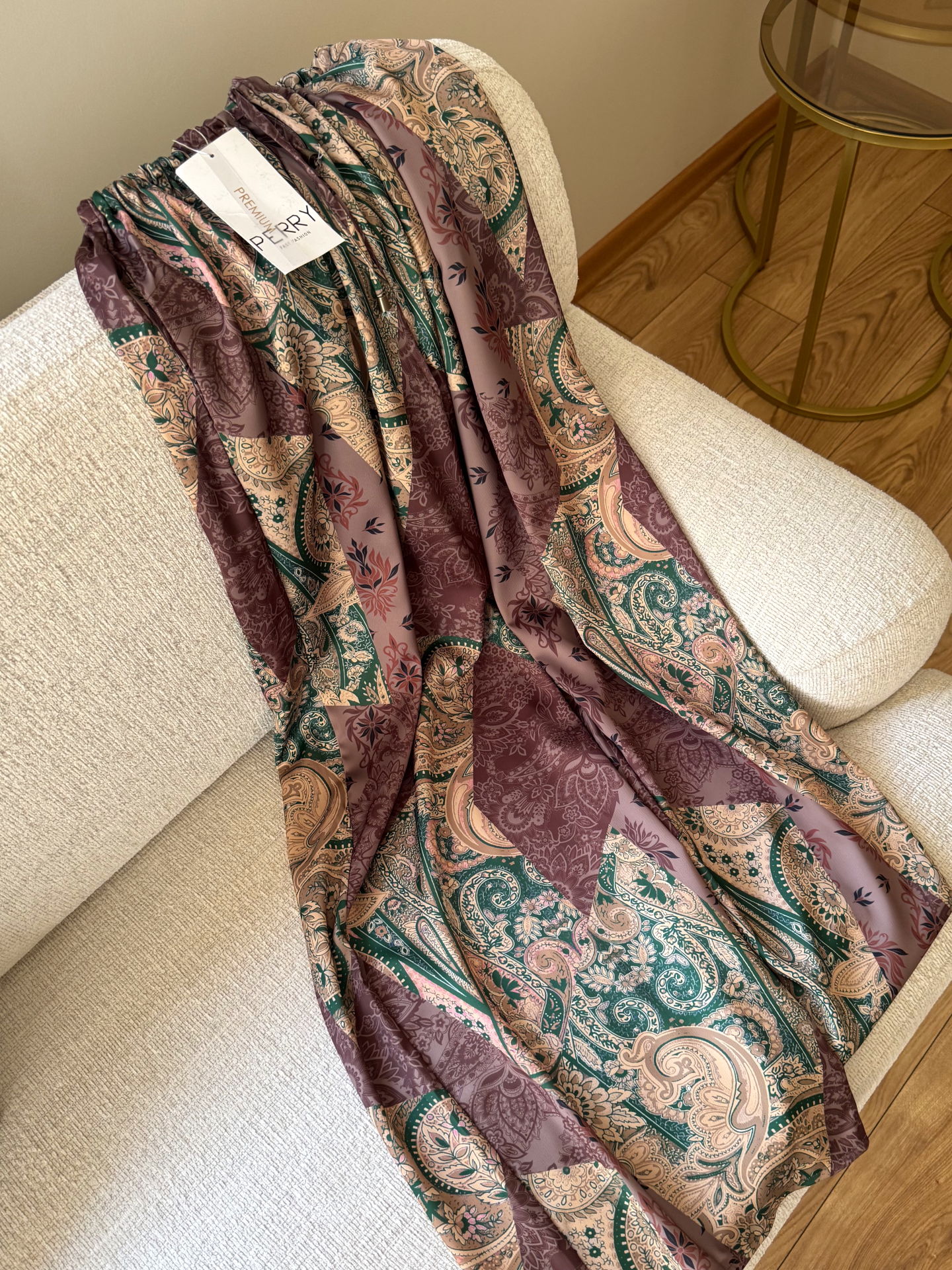 PREMIUM SATEN KUMAŞ BELİ LASTİKLİ PALAZZO PANTOLON