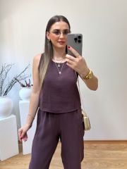 TENSEL KUMAŞ İKİLİ TAKIM MÜRDÜM