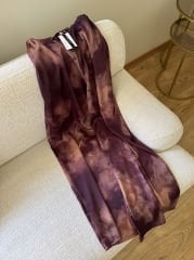 PREMİUM SATEN KUMAŞ PALAZZO PANTOLON BORDO