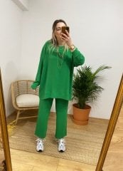 AEROBİN KUMAŞ YEŞİL RAHAT TAKIM