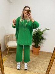 AEROBİN KUMAŞ YEŞİL RAHAT TAKIM