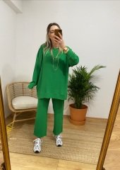 AEROBİN KUMAŞ YEŞİL RAHAT TAKIM