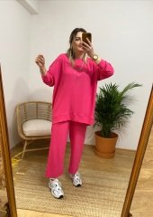 AEROBİN  KUMAŞ PEMBE RAHAT TAKIM