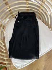 İPEK SATEN PAÇASI PENSLİ BELİ LASTİKLİ YÜKSEK BEL PANTOLON