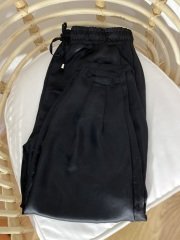 İPEK SATEN PAÇASI PENSLİ BELİ LASTİKLİ YÜKSEK BEL PANTOLON