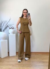 ORJİNAL MARKA HAM KETEN KUMAŞ YAĞ YEŞİL TAKIM